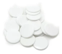 Tout Pour le Jeu 10 Jetons plastique 25 mm - pions ronds plats 2.5 cm pour jeux par couleur