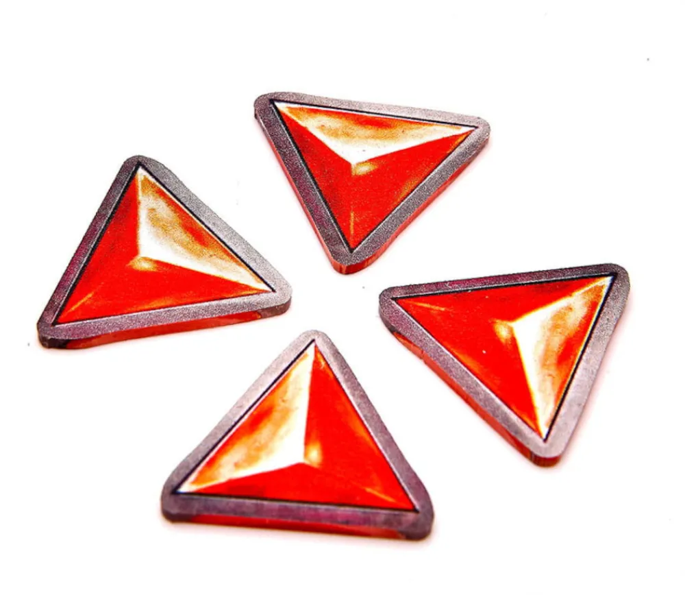 Tout Pour le Jeu 80 jetons ronds / carrés / trianges pour mise de jeu