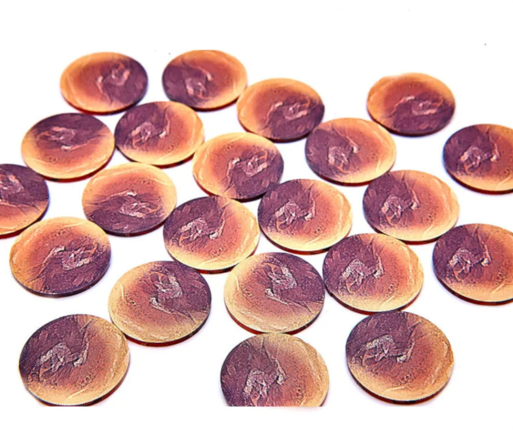 Tout Pour le Jeu 80 jetons ronds / carrés / trianges pour mise de jeu
