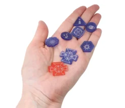 Tout Pour le Jeu 80 jetons rouges et bleus compatibles jeu XWing bleu