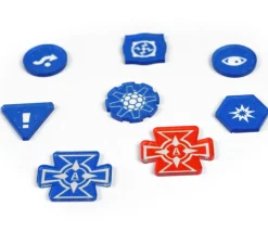Tout Pour le Jeu 80 jetons rouges et bleus compatibles jeu XWing bleu