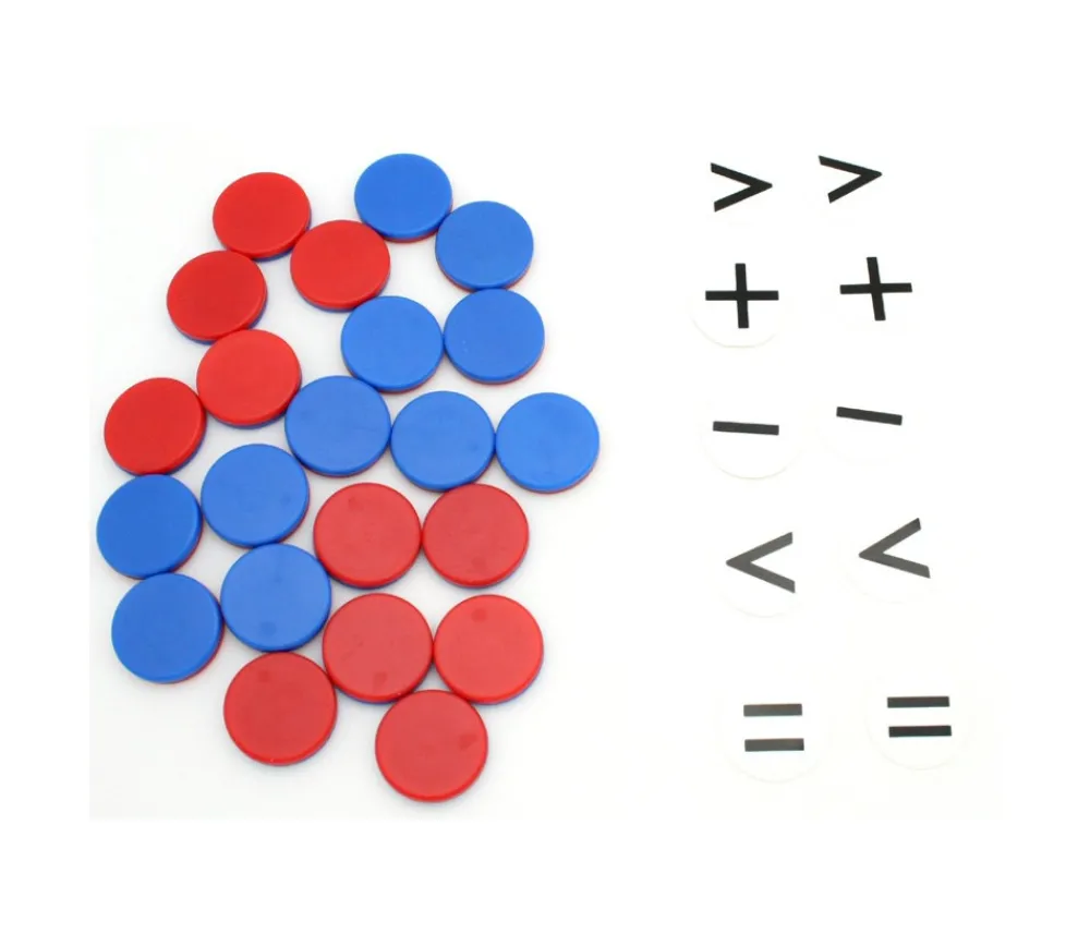 Tout Pour le Jeu 22 jetons réversibles + 10 jetons signes mathématiques
