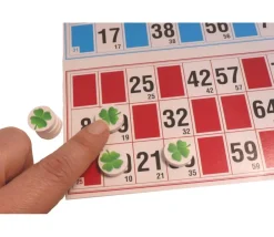 Tout Pour le Jeu 10 Jetons trèfle 4 feuilles -porte bonheur en bois 15 mm