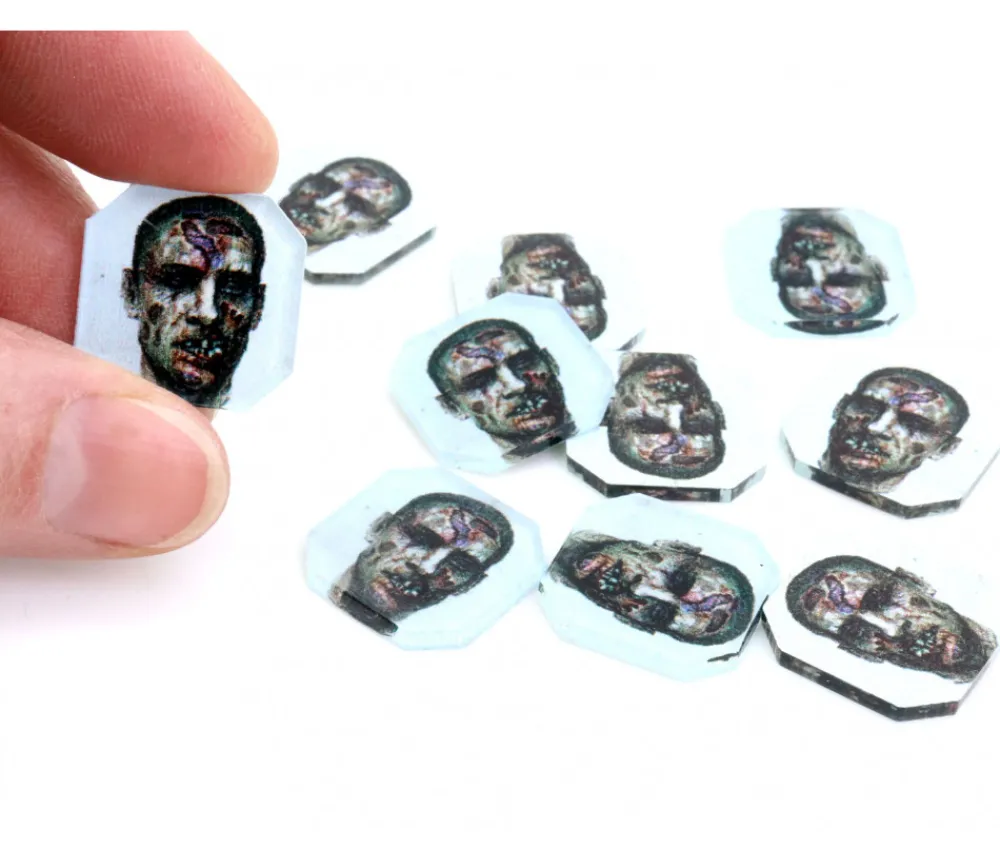 Tout Pour le Jeu 10 jetons Zombie Tokens 1.8 cm