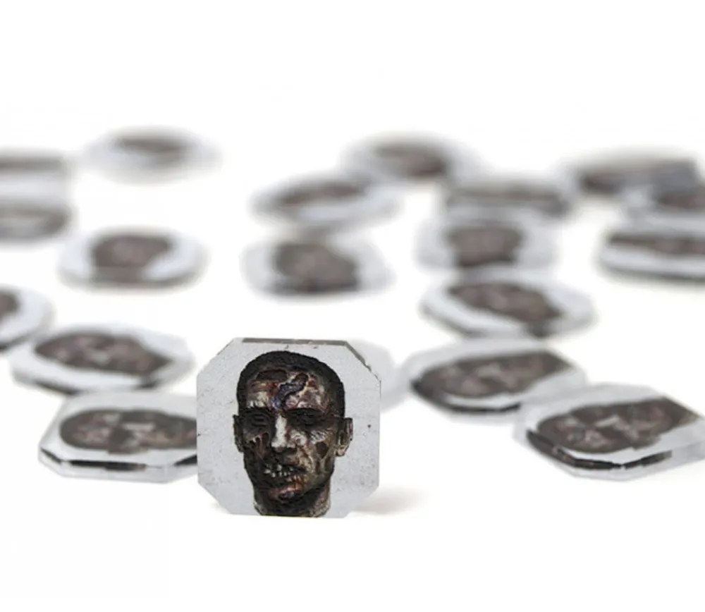 Tout Pour le Jeu 10 jetons Zombie Tokens 1.8 cm