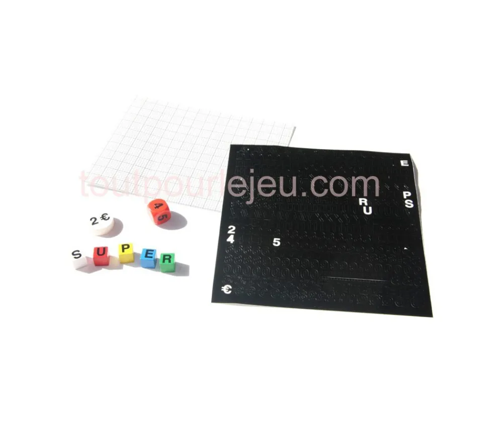 Tout Pour le Jeu 455 Lettres adhésives résistantes 8 mm hauteur et chiffres