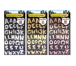 Tout Pour le Jeu 35 Lettres alphabet autocollantes effet miroir hauteur 2 cm