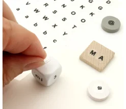 Tout Pour le Jeu 128 Lettres alphabet chiffres autocollant 9 mm - étiquettes transparentes