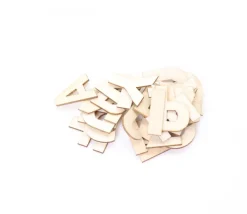 Tout Pour le Jeu 26 lettres alphabet en bois naturel 3.5 cm