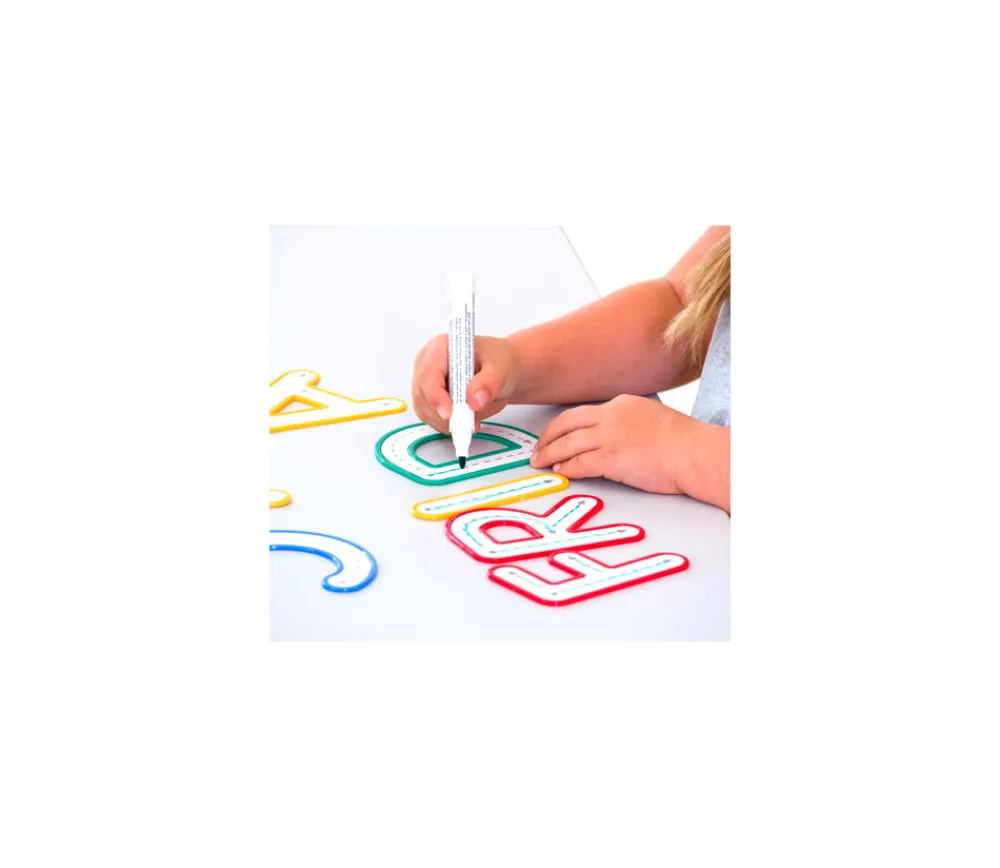 Tout Pour le Jeu 26 lettres de traçage - majuscule effaçable 11.5 cm