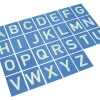 Tout Pour le Jeu 26 Lettres en relief de A à Z majuscule - Cartes en bois 12 x 16 cm