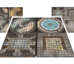 Tout Pour le Jeu 2 Livres Dungeon Battle Mats plateaux de jeu combat