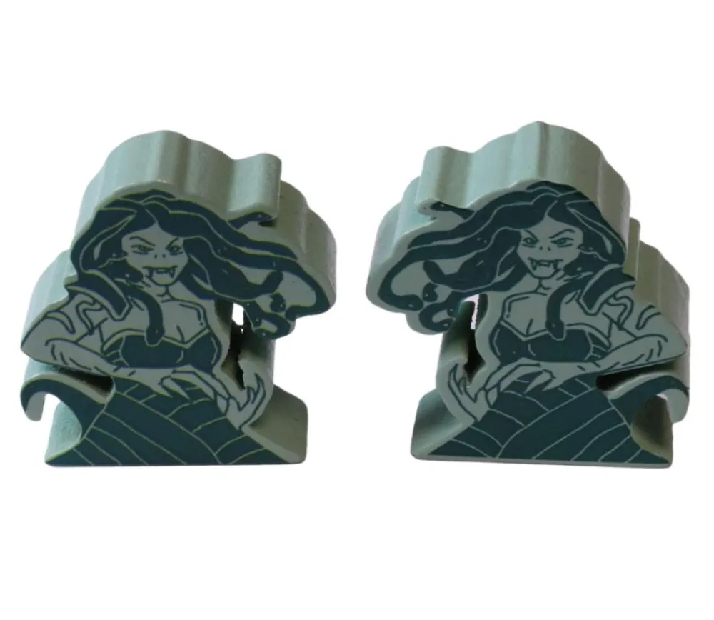 Tout Pour le Jeu 10 meeples créatures fantastiques - Boss de donjon pions en bois