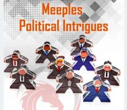 Tout Pour le Jeu 12 meeples hommes en costume plexiglas pions personnage