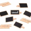 Tout Pour le Jeu 12 Mini ardoises clips pinces 7 x 4 cm