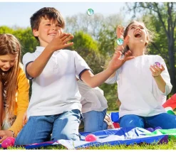 Enfant Tout Pour le Jeu 90 mini balles marbrées rebondissantes Ø 2.5 cm caoutchouc souple
