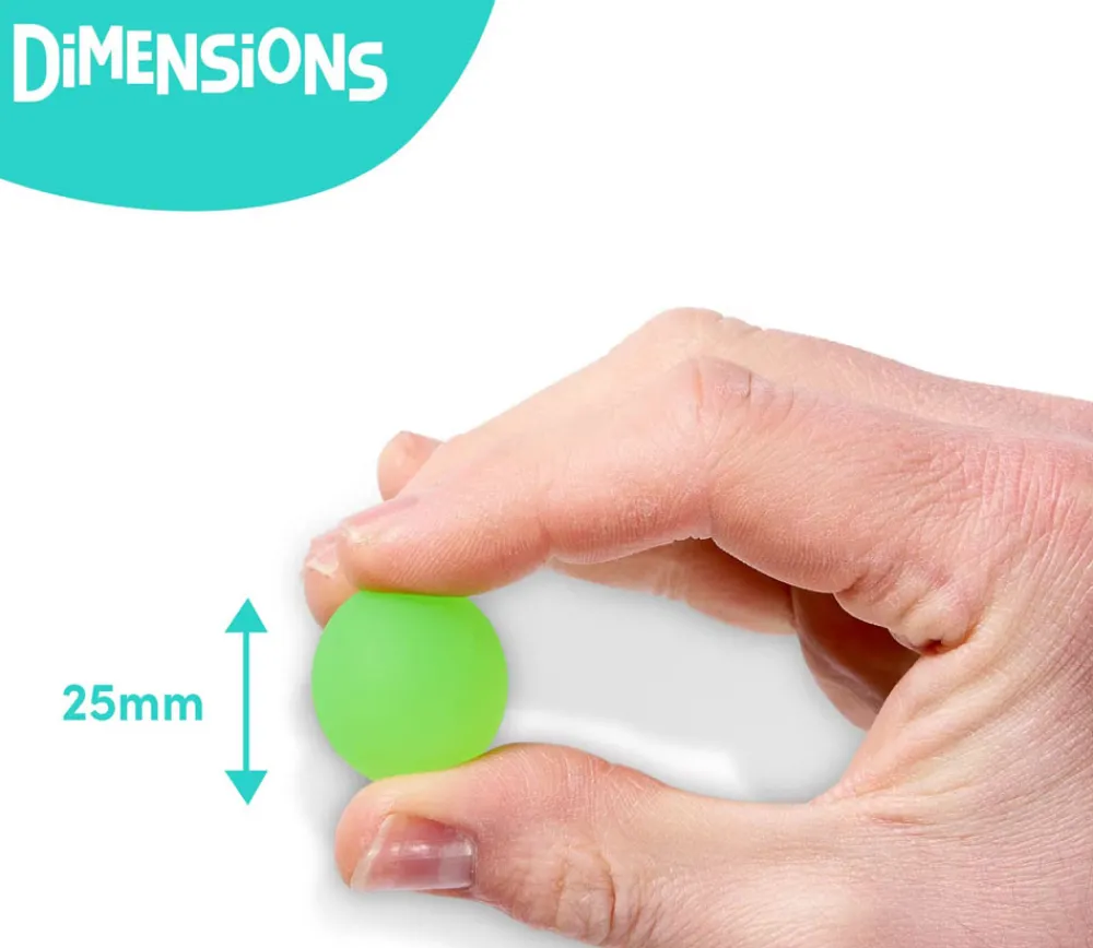 Enfant Tout Pour le Jeu 85 mini balles neon rebondissantes Ø 2.5 cm caoutchouc souple