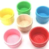 Tout Pour le Jeu 6 mini baquets multicolores 59 x 45 mm - paniers ronds bois