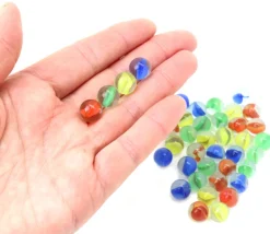 Tout Pour le Jeu 40 mini Billes verre coloré oeil de chat pour jeu 11 mm