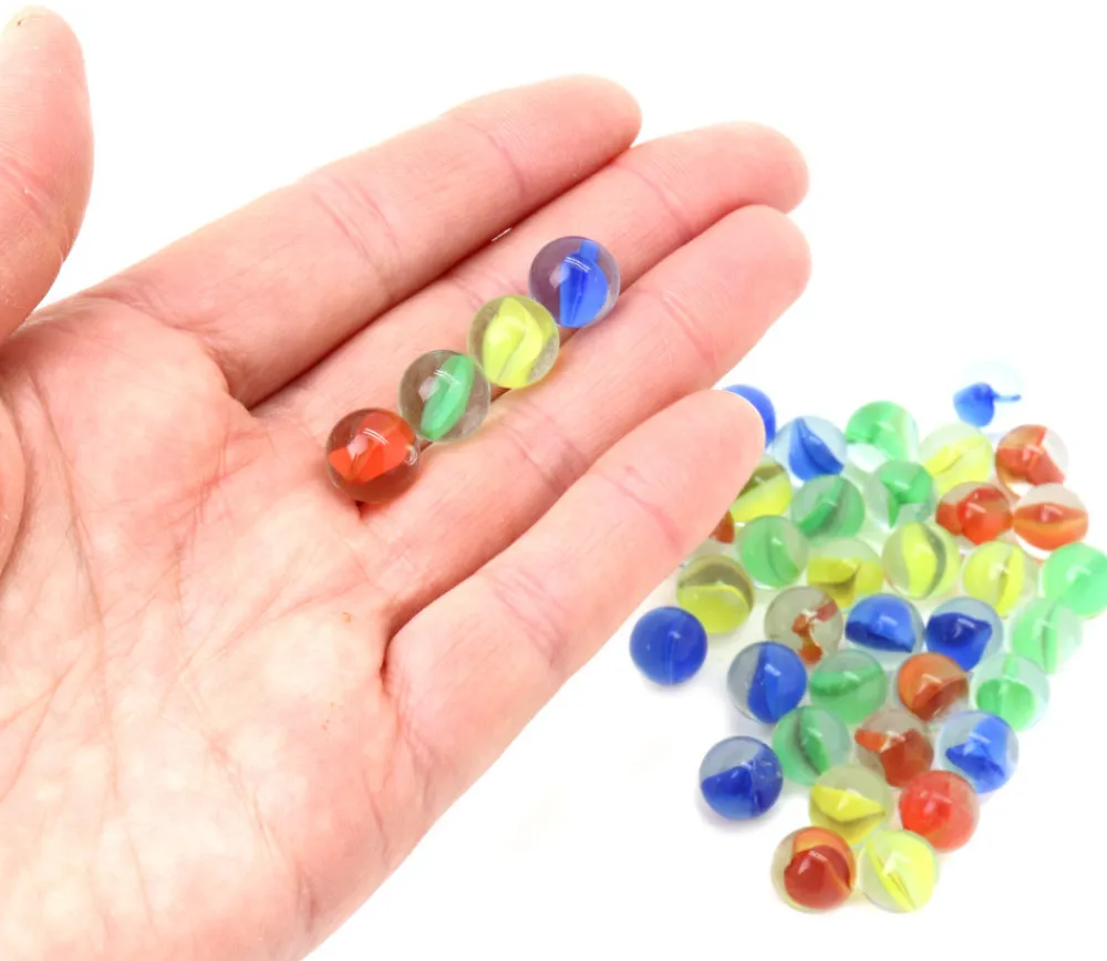 Tout Pour le Jeu 40 mini Billes verre coloré oeil de chat pour jeu 11 mm