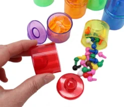 Tout Pour le Jeu 18 mini boites empilables rondes Ø 5.5 cm