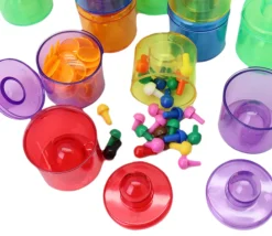 Tout Pour le Jeu 18 mini boites empilables rondes Ø 5.5 cm