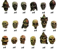 Tout Pour le Jeu 72 mini cranes à peindre de 0.5 cm