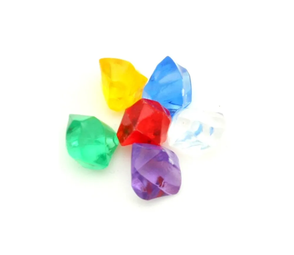 Tout Pour le Jeu 6 Mini gems multicolores pépites