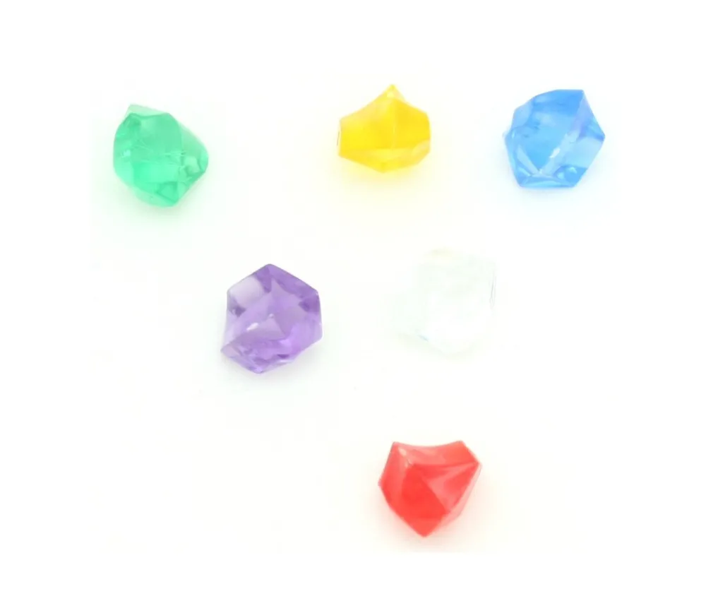 Tout Pour le Jeu 6 Mini gems multicolores pépites