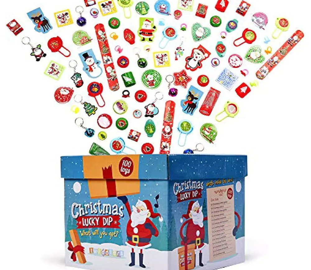 Tout Pour le Jeu 100 Mini jouets Noël enfant - cadeaux surprises, récompense jeux