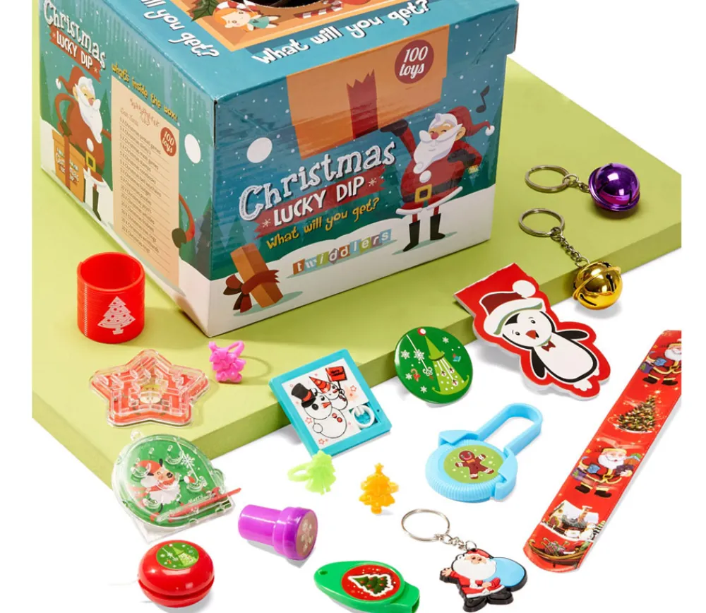 Tout Pour le Jeu 100 Mini jouets Noël enfant - cadeaux surprises, récompense jeux