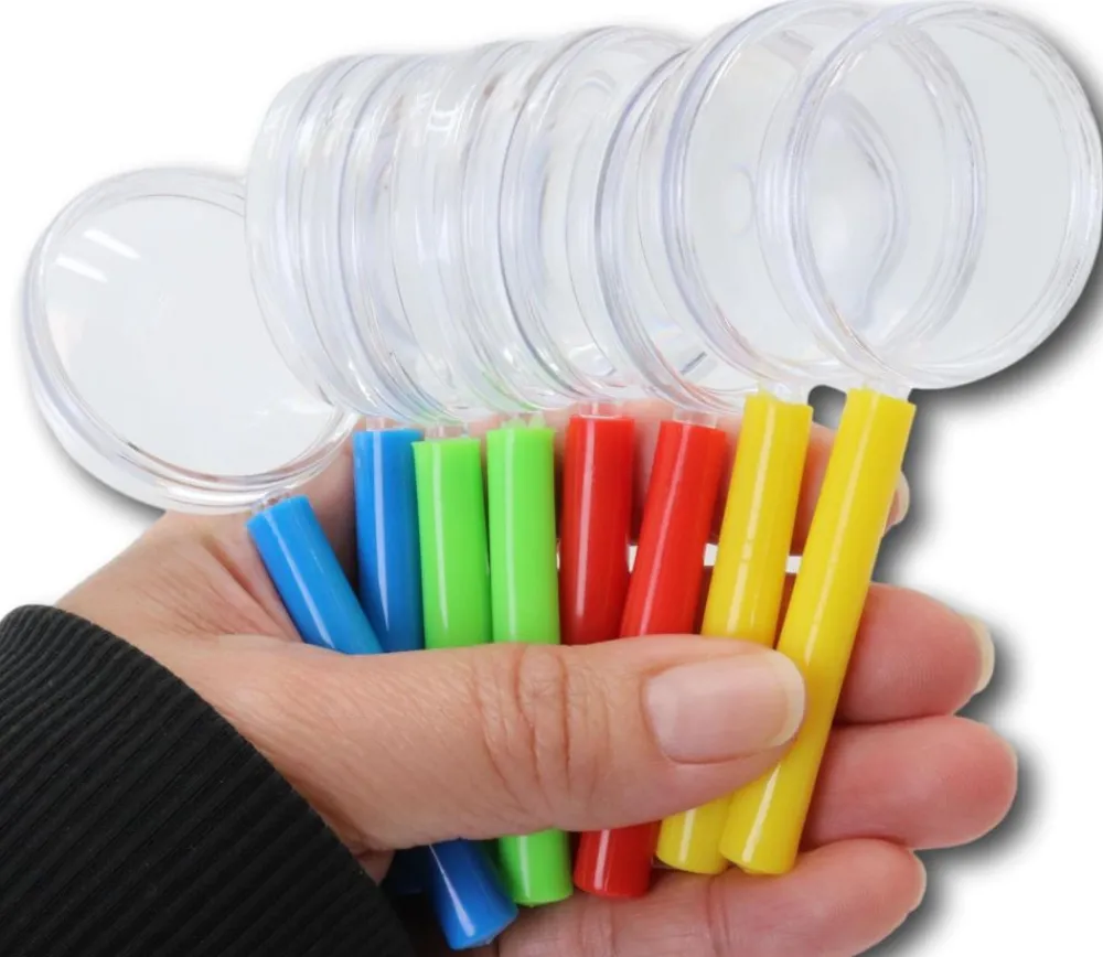 Tout Pour le Jeu 8 mini loupes colorées 10 cm