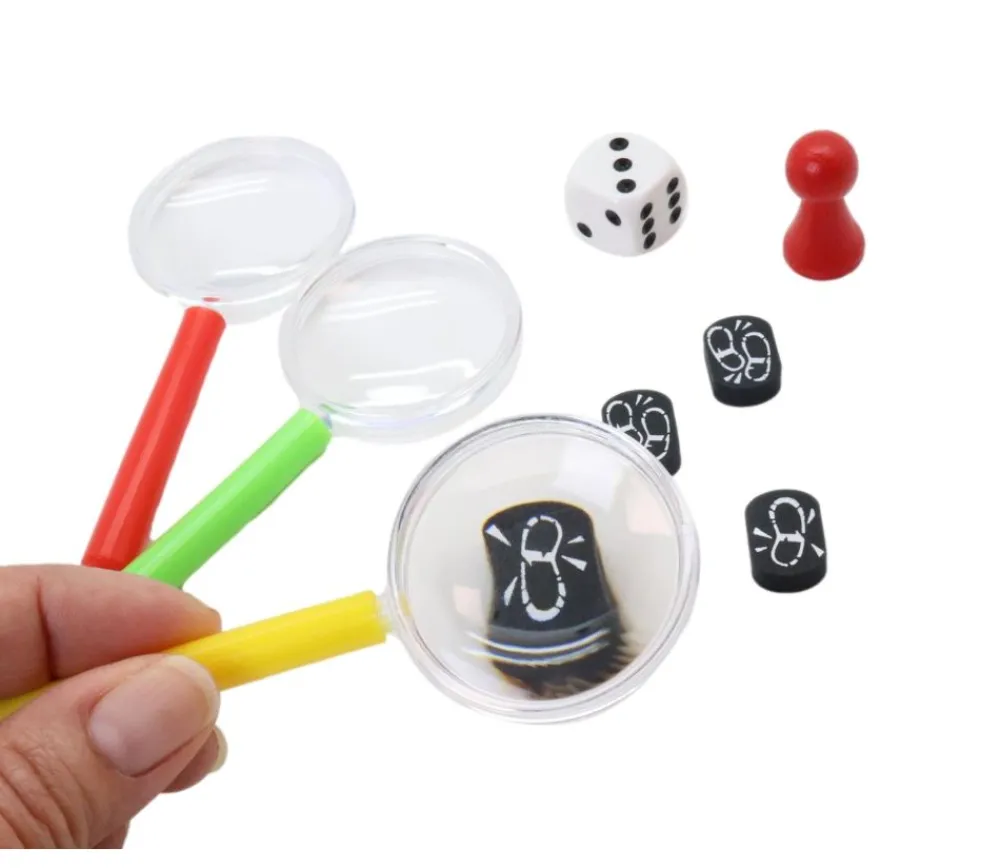 Tout Pour le Jeu 8 mini loupes colorées 10 cm
