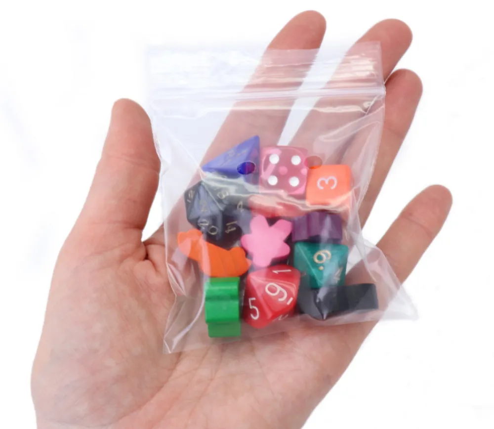 Tout Pour le Jeu 100 Mini mini sachets zips 57 x 57 mm