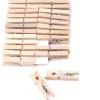 Tout Pour le Jeu 24 mini pinces à linge en bois naturel - 25 mm