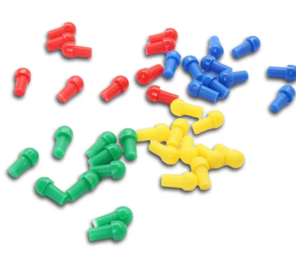 Tout Pour le Jeu 10 Mini pions clous à encastrer 9 x 3 mm lot par couleur
