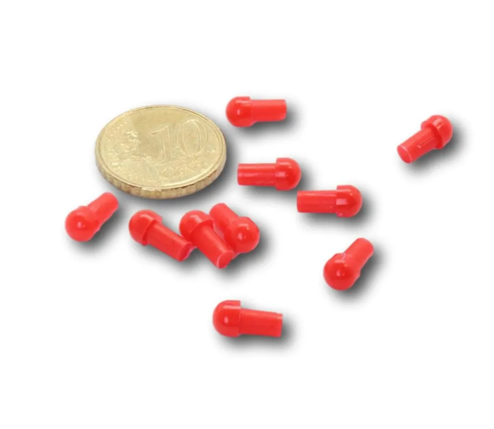 Tout Pour le Jeu 10 Mini pions clous à encastrer 9 x 3 mm lot par couleur