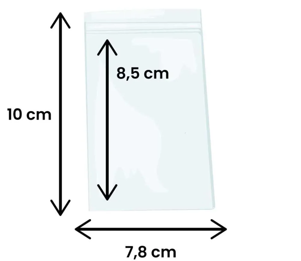 Tout Pour le Jeu 100 Mini sachets zips 78 x 83 mm