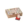 Tout Pour le Jeu 20 mini tampons thème nature + 1 tampon encreur coloré