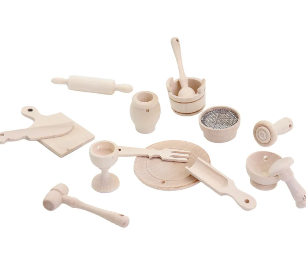 Tout Pour le Jeu 15 miniatures en bois accessoires maison