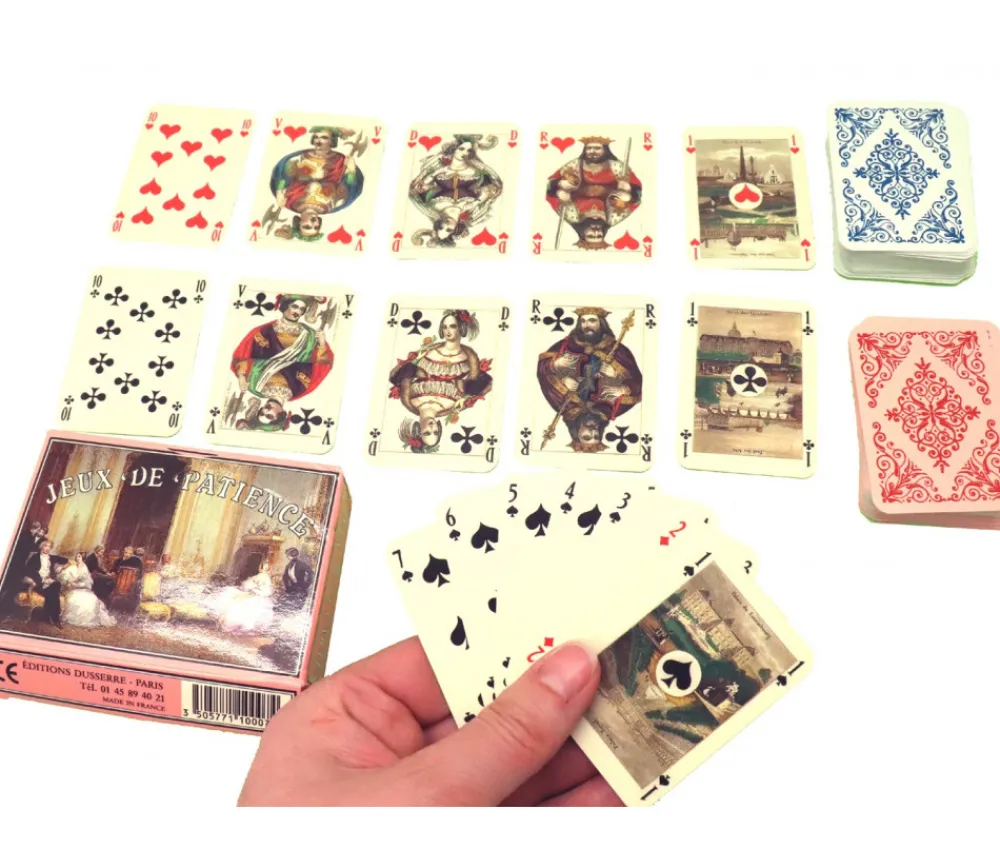 Tout Pour le Jeu 2 minis jeux 54 cartes Patience Sonet Morin