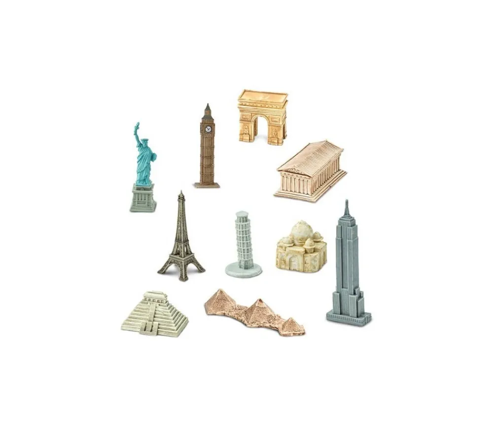 Tout Pour le Jeu 10 monuments du monde figurines jouet miniature