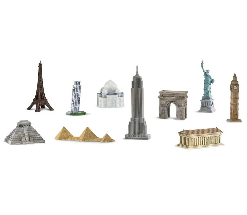Tout Pour le Jeu 10 monuments du monde figurines jouet miniature