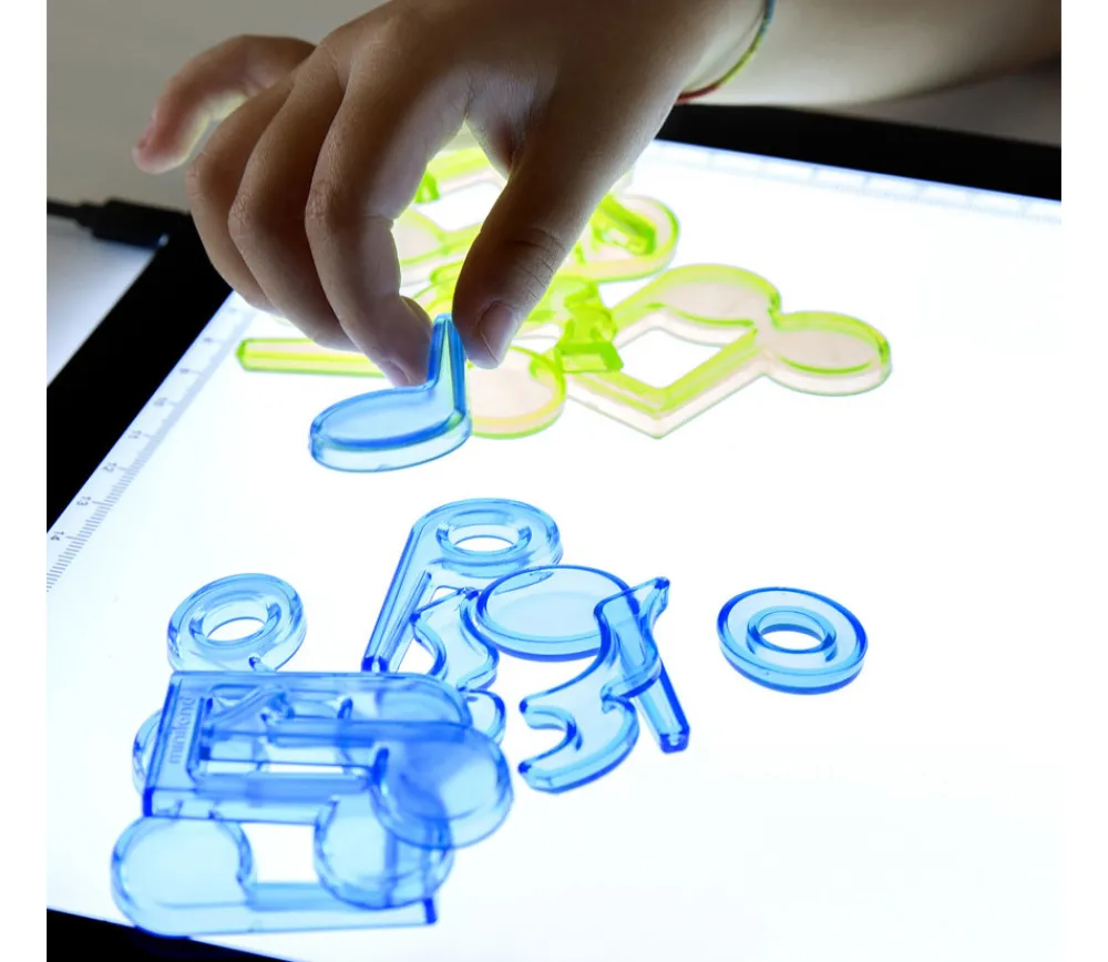 Tout Pour le Jeu 96 notes et symboles de musique couleur translucides