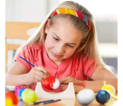 Tout Pour le Jeu 50 oeufs en polystyrène à décorer - mélange de 4 tailles