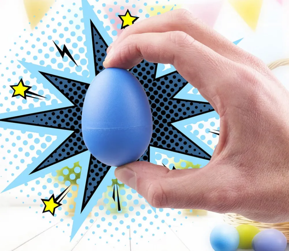 Tout Pour le Jeu 4 oeufs maracas colorés 5.7 cm