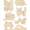 Tout Pour le Jeu 12 outils de traçage en bois formes amusantes