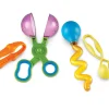 Enfant Tout Pour le Jeu 4 outils jeu motricité fine - Pince, ciseau cuillère, pince cuillère, pipette
