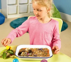 Enfant Tout Pour le Jeu 4 outils jeu motricité fine - Pince, ciseau cuillère, pince cuillère, pipette