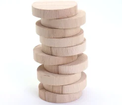Tout Pour le Jeu 10 palets bois brut 5 cm